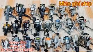 Video 666⭐ Lô máy câu Nhật Bãi #shimano #daiwa #olympic #ryobi #japan  các loại ☎️ Zalo 0972122901