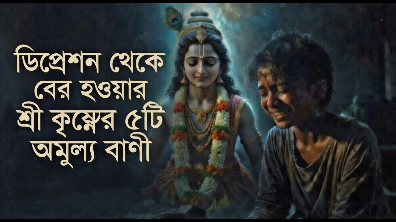 ডিপ্রেশন থেকে বের হওয়ার শ্রীকৃষ্ণের ৫টি অমূল্য বাণী | ভগবদ্গীতা মোটিভেশন | জয় শ্রীকৃষ্ণ