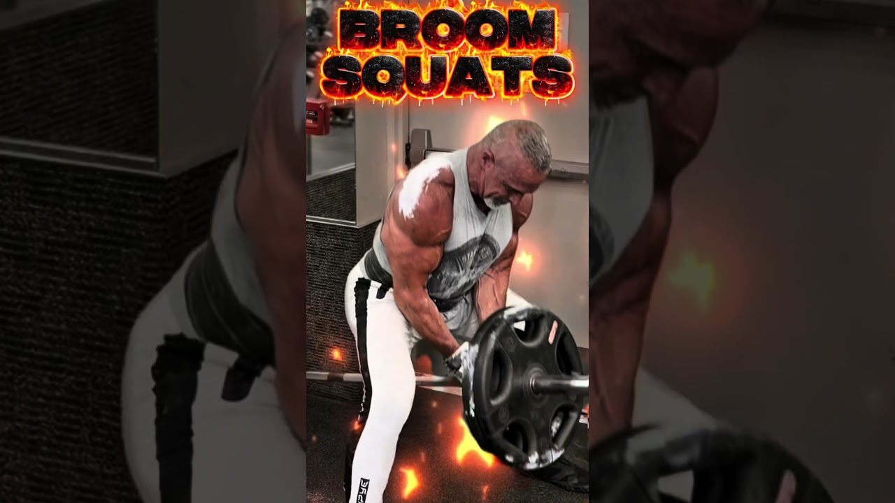 BROOM SQUATS #SQUATS #LEGS #QUADS #GLUTES #workout