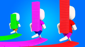 Bridge Race 3D Running Game All New Max Level Full Gameplay New Game Updated Version