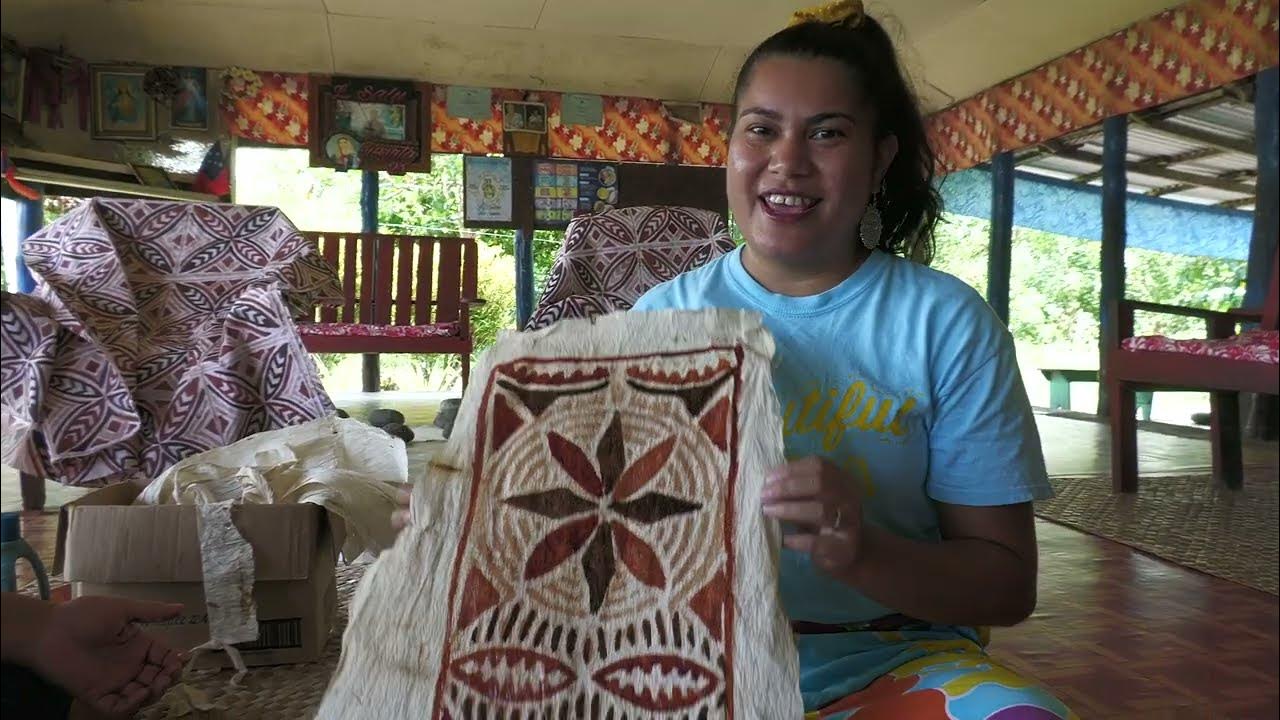 How to make a Siapo in Samoa.. YouTube