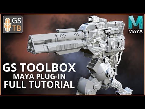 GS Toolbox v1.1 Major Update - Full Tutorial - Maya Plug-in - Interactive Creasing, Arrays, and more