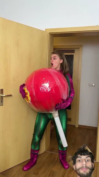 Spider girl lollipop challenge #funny #comedy #crushingtime #challenge #drgadget #memes #satisfying