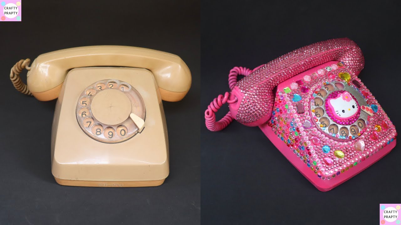 How to make a homemade VINTAGE PHONE easy and simple. 