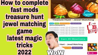 HOW TO COMPLETE EASILY FAST LEVEL Treasure Hunt jewal matching Game #gaming screenshot 5