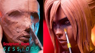 SCULPTING RIVEN for RIOT games in Chavant clay Sculpture_Geek Sessions Episode 07