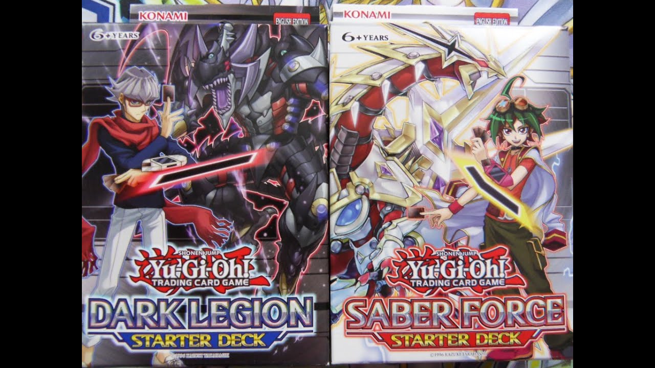 NEW! Yugioh Dark Legion & Saber Force Starter Deck Opening! (60fps)