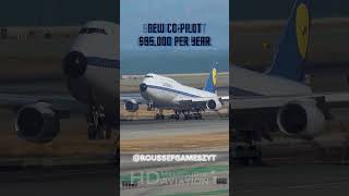 How much money pilots make (LH) #avgeek #aviation #shorts #pilot #edit #b747 #a340 #a350 #copilot Profile