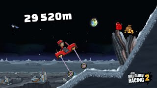 WORLD RECORD 29520m on Moon / Sky Rock Outpost with Jeep - Adventure - Hill Climb Racing 2