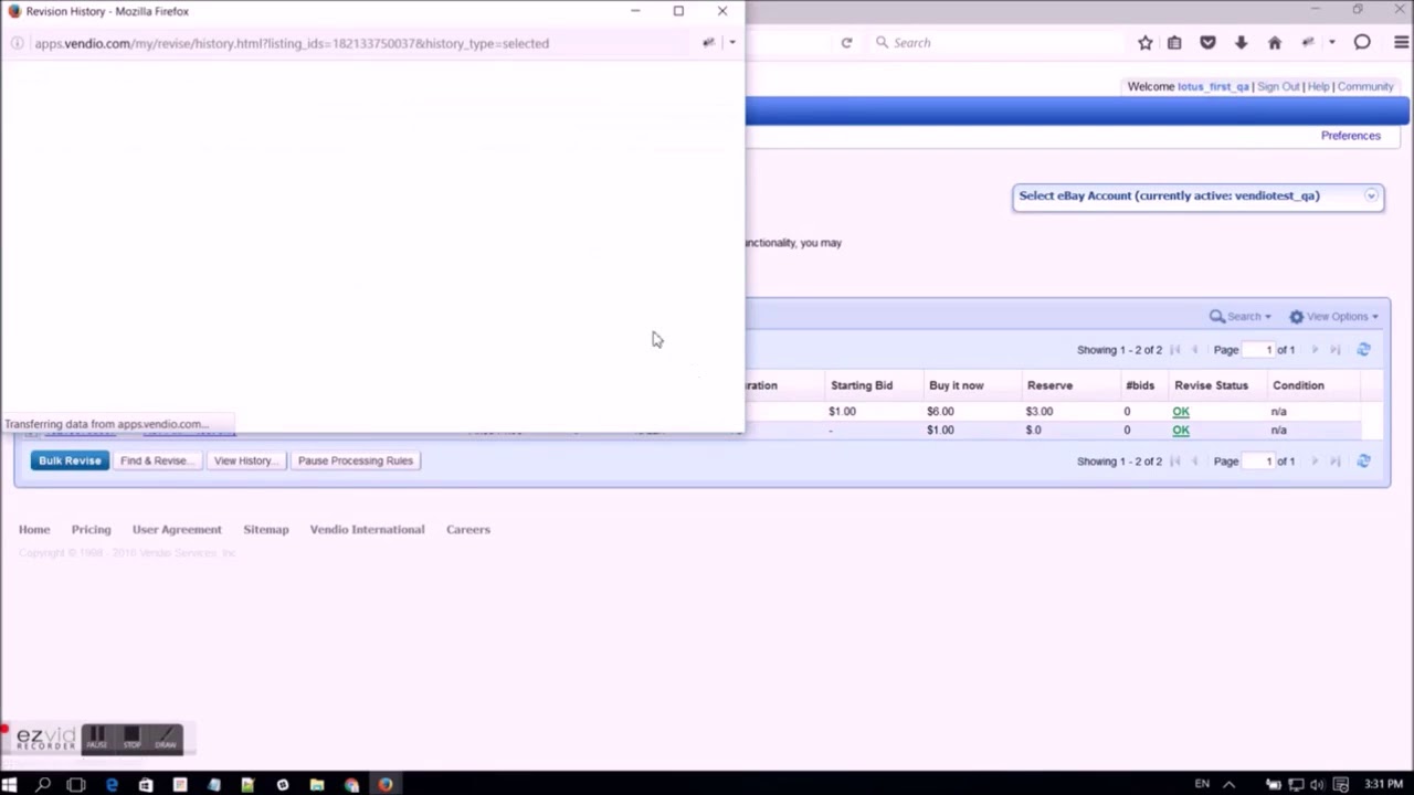 Revise Price for eBay Auctions with Vendio V2 YouTube