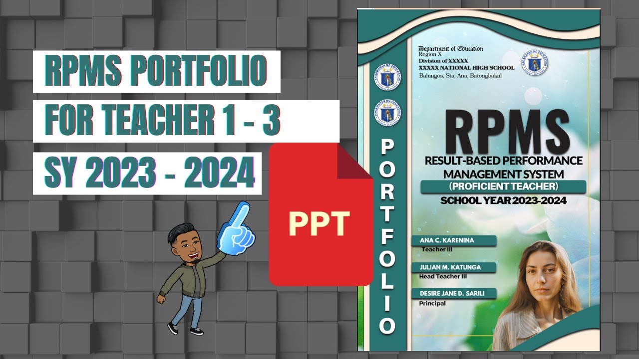 RPMS Portfolio 2023 - 2024 for Proficient Teachers (Teachers 1 - 3 ...