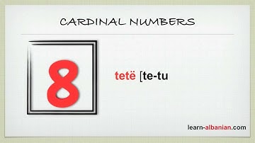 How to say numbers in Albanian? Learn Albanian