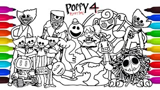 POPPY PLAYTIME CHAPTER 4 COLORING 🎨 | Draw & Color All Characters | Huggy Wuggy, CatNap #AC1098