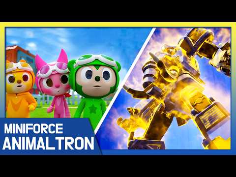 Animal Rangers Fight A New Enemy 🦁 Best Episodes of Miniforce Animaltron: Saga of the Animal Rangers