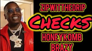 ZIPWITTHEDRIP CHECKS HONEYKOMB BRAZY