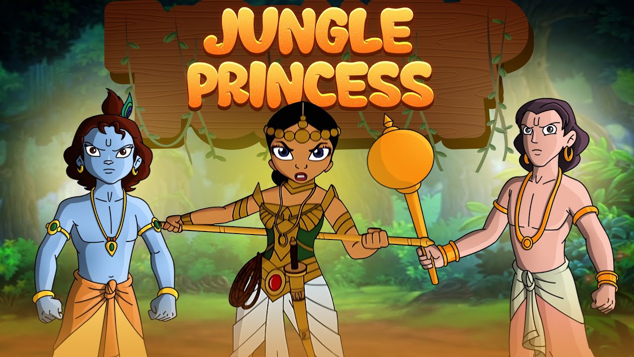 Krishna aur Balram   Jungle Princess  Adventure Videos for Kids  Hindi Kahaniya