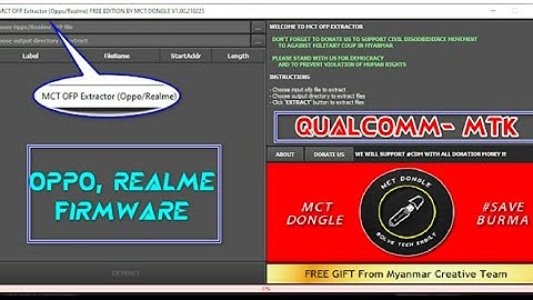 MCT OFP Extractor Free Edition By MCT Dongle V1.00210225!!! / MS Technical