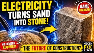 Scientists Turned Sand Into Solid Stone With Electricity... Is Concrete Finished