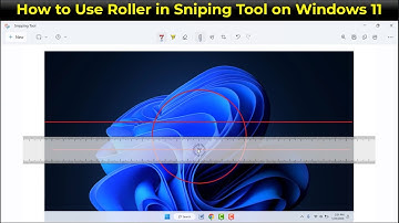How to Draw Straight, Vertical or Other Angled Lines Using Roller in Snipping Tool | Windows 11