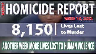 Weekly Homicide Report - #19 - Its not Just Chicago Thats Bad Any More - Its Everywhere