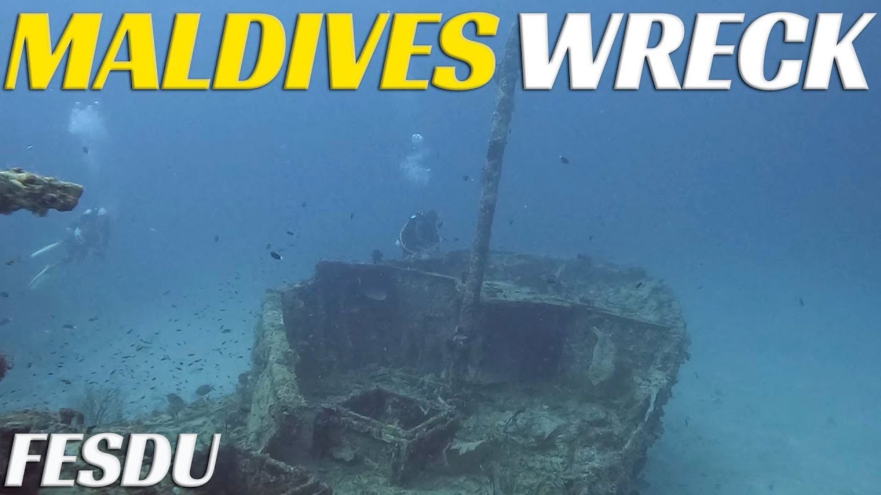 Scuba Diving Fesdu Shipwreck In The MALDIVES - Ep 82