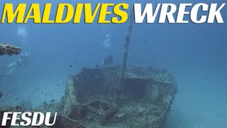 Scuba Diving Fesdu Shipwreck In The Maldives - Ep 82