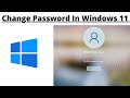 How To Change Password In Windows 11 | Basics Of Computer007 |