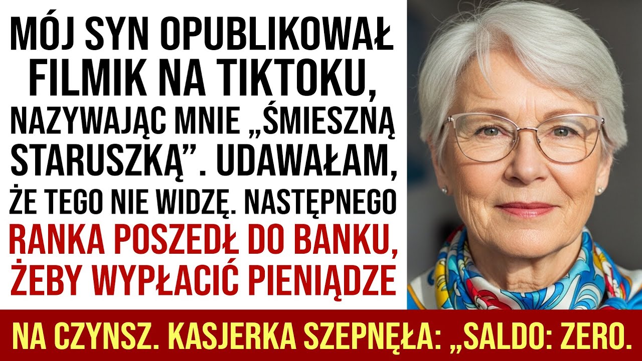 „TA TWARZ CI PASUJE, STARUSZKO” – Mój syn wrzucił na TikToka film, w którym mnie wyśmiewa. A kiedy..