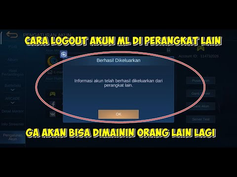 Cara Logout / Mengeluarkan Akun Mobile Legends Di Perangkat Lain