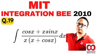 Solving integrals from the 2010 MIT integration bee finals: Q19