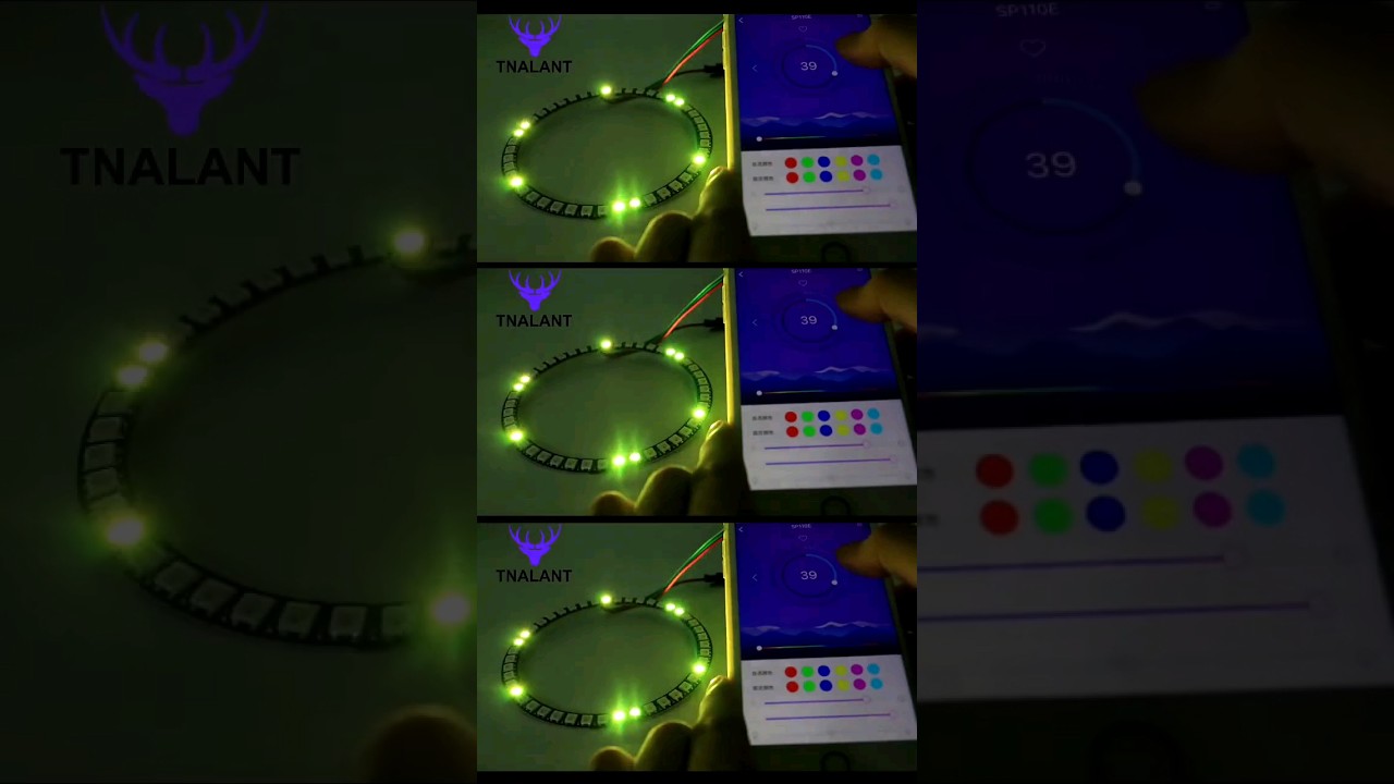 WS2812B Led Pixel Ring Individul AddressabIe Ring 5050 RGB WS2812 IC BuiIt-in Led ModuIe With USB.