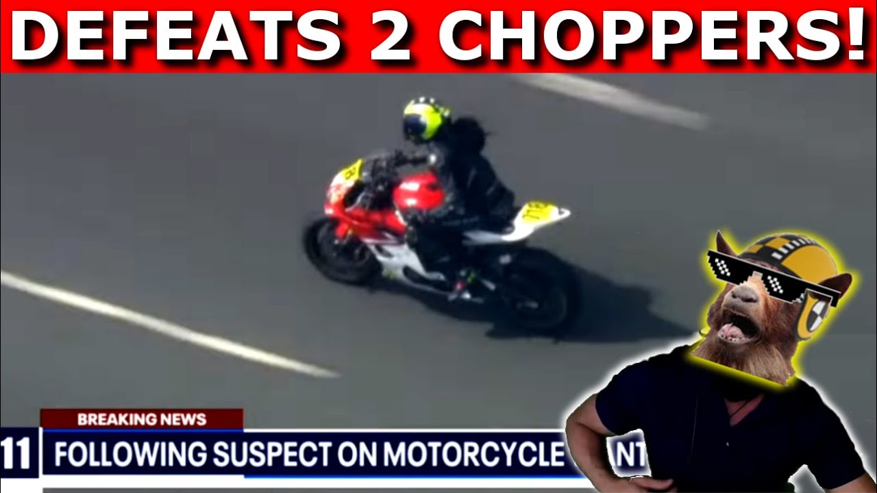 Mystery Rider Successfully Evades 2 Helicopters! How Did He Do It?