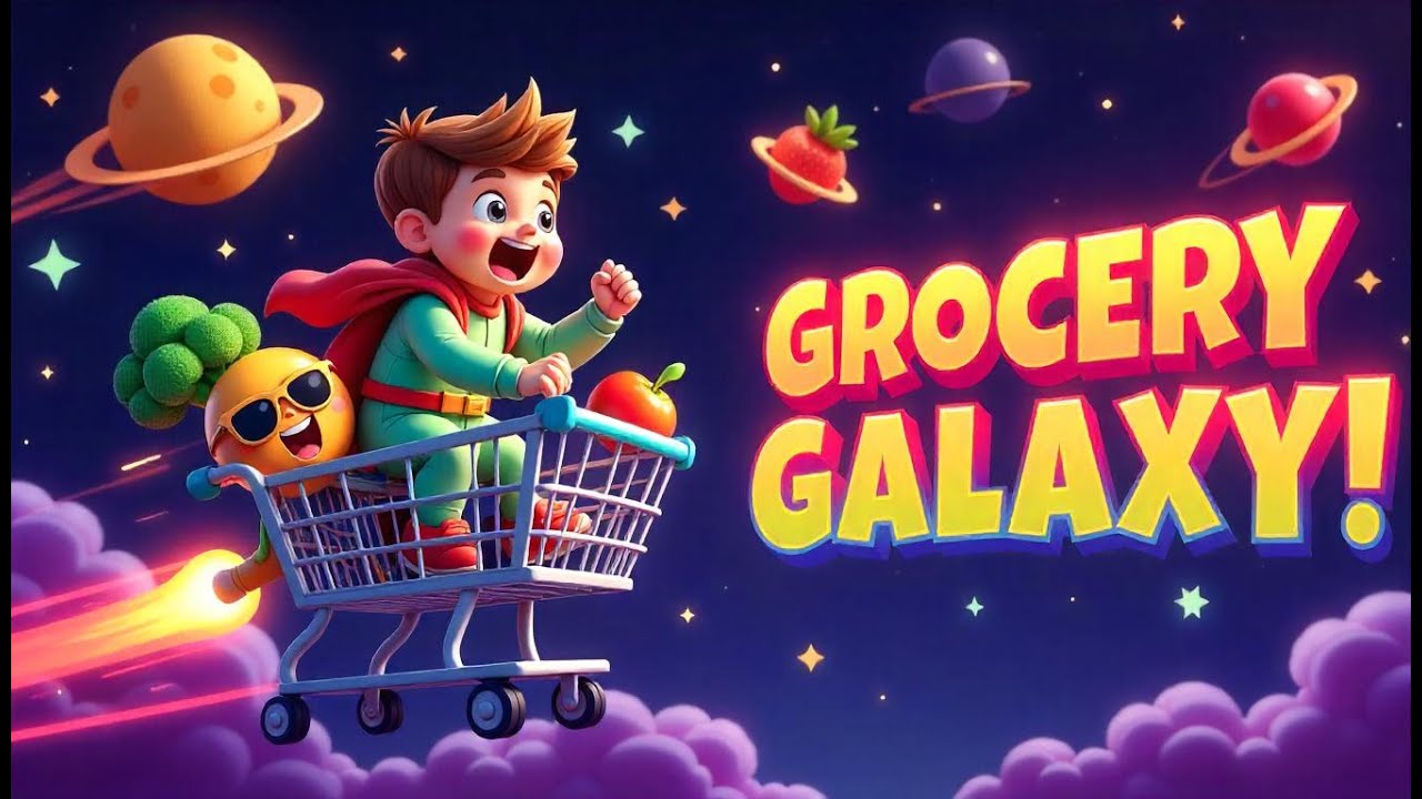 The Great Grocery Galaxy | Fun Educational Kids Song | Healthy Food Adventure for Children