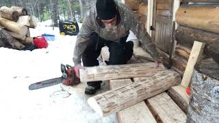 Building a Log Tabletop, Christmas Horse Head Wreath.