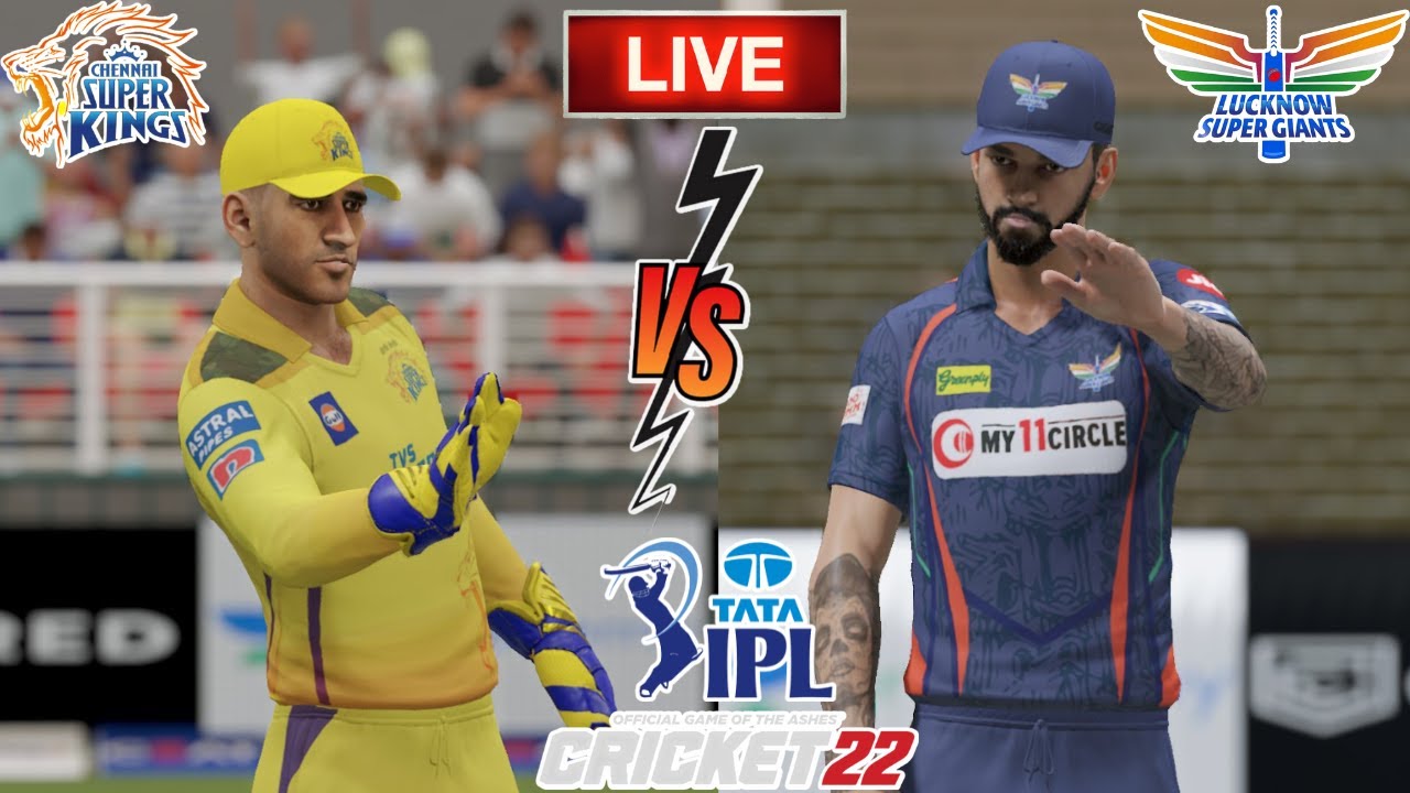 🔴Live CSK Vs LSG, Match 6, IPL Live Scores and Commentary Cricket 22 gameplay