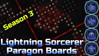 Best Paragon Board Setup for Lightning Sorcerers Explained with Math - Season 3 Diablo 4 Build Guide