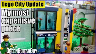 New Bank and The MOST Expensive Lego Piece - Lego City Update 20- GreenGuitarGuy