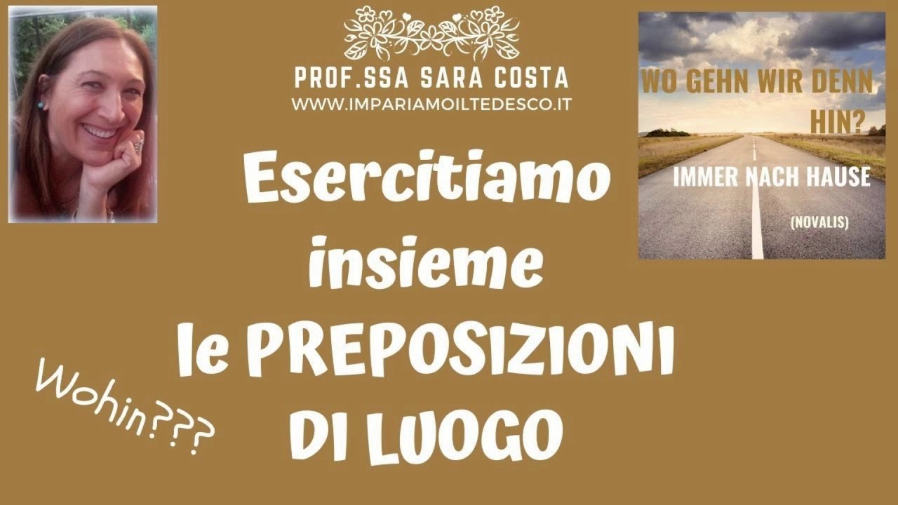 Tedesco - Lezione K08: Esercitiamo le PREPOSIZIONI DI LUOGO