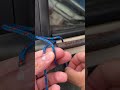 Tying the rearview mirror with a perfect knot. #TexasWorkshop #TyingMirror #PerfectKnot