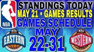 nba playoffs standings today may 21, 2024 | games schedule may 2231, 2024