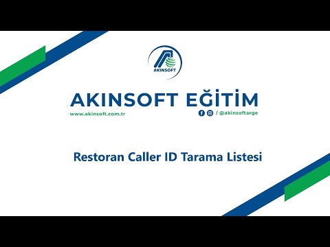 Wolvox Restoran Caller ID Listesi