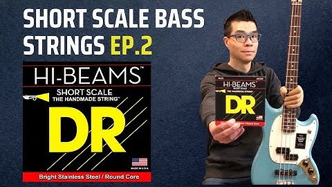 DR Hi-Beams Short Scale Bass Strings Review Ep.2 | Stainless steel roundwound