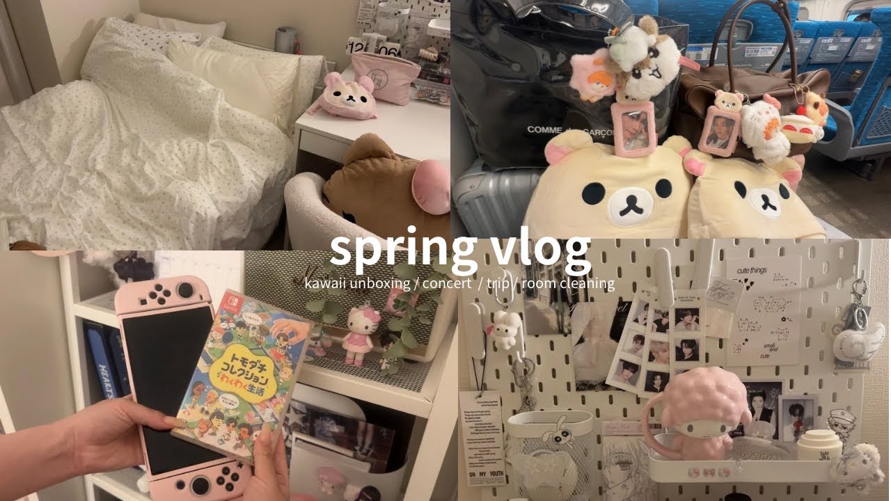 ［vlog］社会人オタクの日常ブイログ🩰4-5月編 ガチャ活,サンリオ購入品紹介,KCON参戦,可愛いもの開封 etc..(sub)