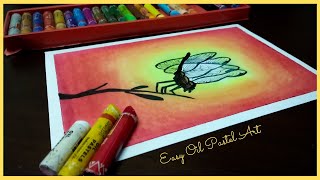 Dragonfly Pastel Drawing