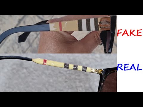 Burberry sunglasses real vs fake review. How to spot counterfeit ...