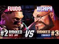 Sf6  fuudo 2 ranked dee jay vs kichipa 3 ranked zangief  high level gameplay