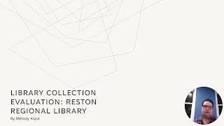 Library Collection Evaluation (LIBS657 LGBTQIA+ ISSUES IN PUB LIBS)