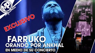 EXCLUSIVE - FARRUKO Prays for Ankhal, Russia and Ukraine in the middle of his concert.
