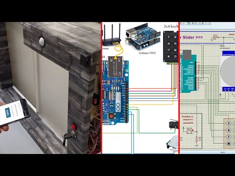 Smart door lock system using Arduino UNO microcontroller.