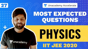 Physics Most Expected Questions L 27 | JEE 2020 Main & Advanced | Kailash Sharma